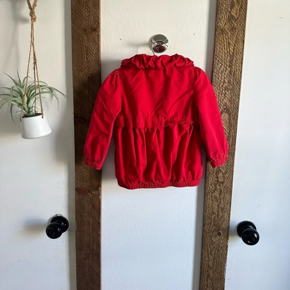 Y2K Old Navy Red White Button Coat Jacket 2T Toddler Girl  Vguc